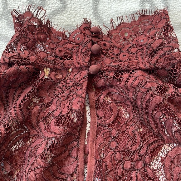 Aritzia Wilfred Lace Long Sleeve Blouse - Picture 4 of 8